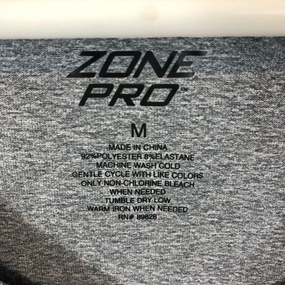 BNWT Zone Pro Grey V Neck Short Sleeved Shirt - Picture 9 of 9